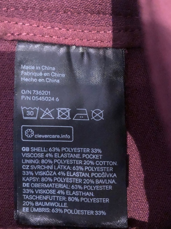 NWT Burgundy Dress Pants. NEW - Picture 7 of 12